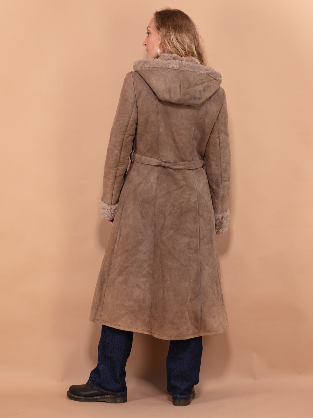 Vintage 70's Women Penny Lane Coat in Beige - NorthernGrip