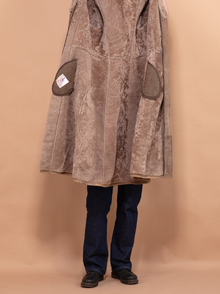 Vintage 70's Women Penny Lane Coat in Beige - NorthernGrip