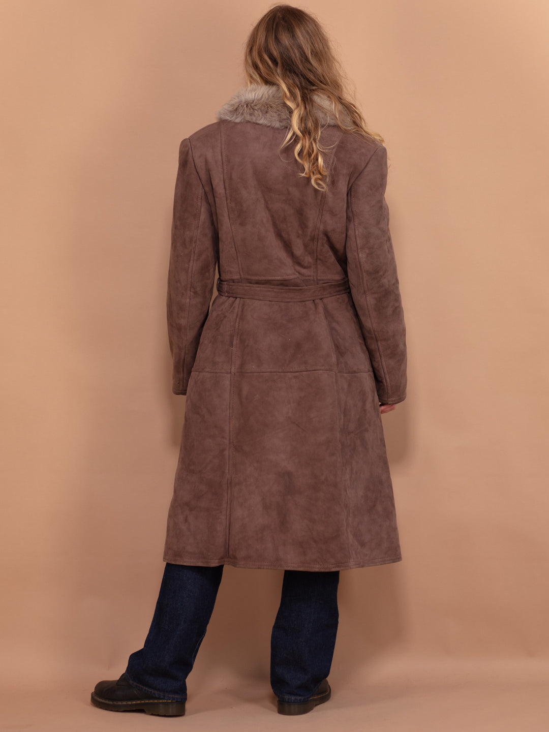 Vintage 70's Women Penny Lane Sheepskin Coat in Brown - NorthernGrip