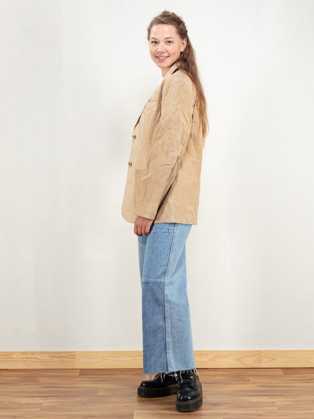 Vintage 70's Women Suede Blazer Jacket - NorthernGrip