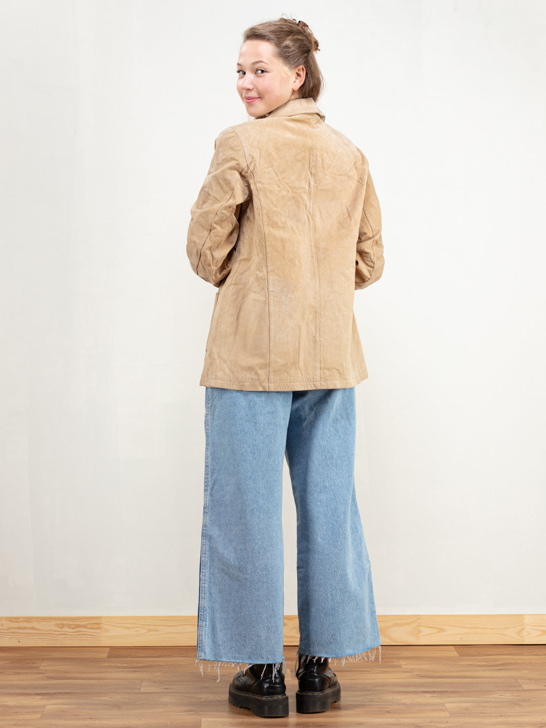 Vintage 70's Women Suede Blazer Jacket - NorthernGrip