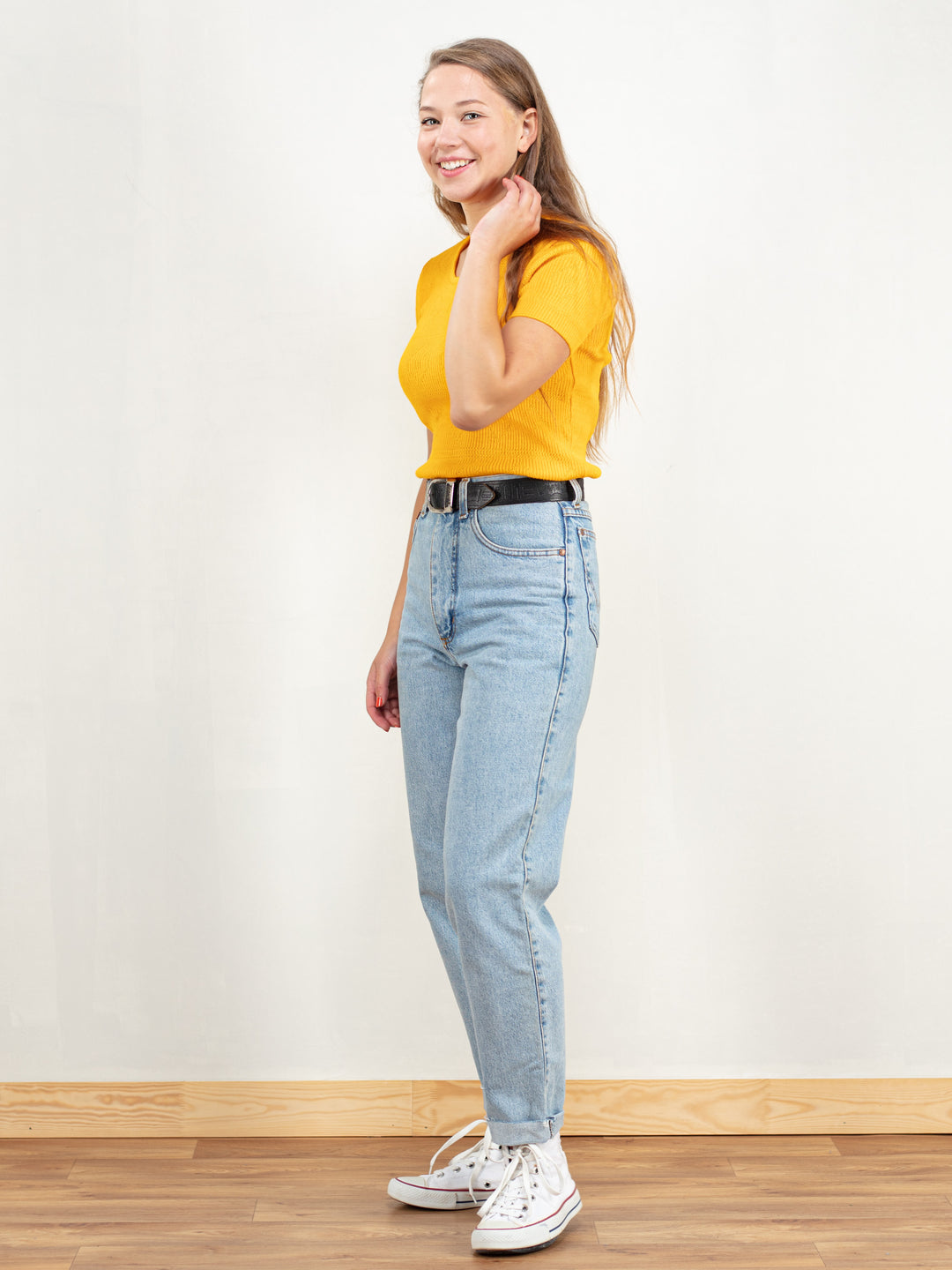 Vintage 70's Women Yellow Polo Shirt - NorthernGrip