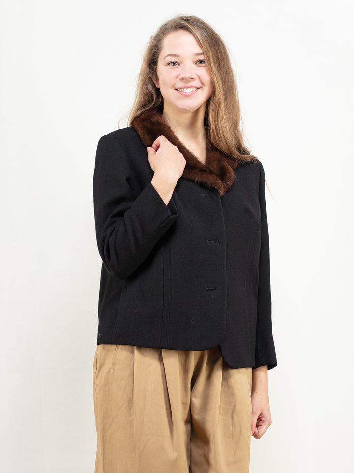 Vintage 80's Women Mink Fur Blazer - NorthernGrip