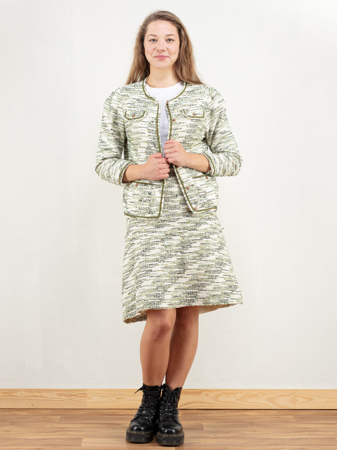Vintage 80's Women Skirt Suit Set - NorthernGrip