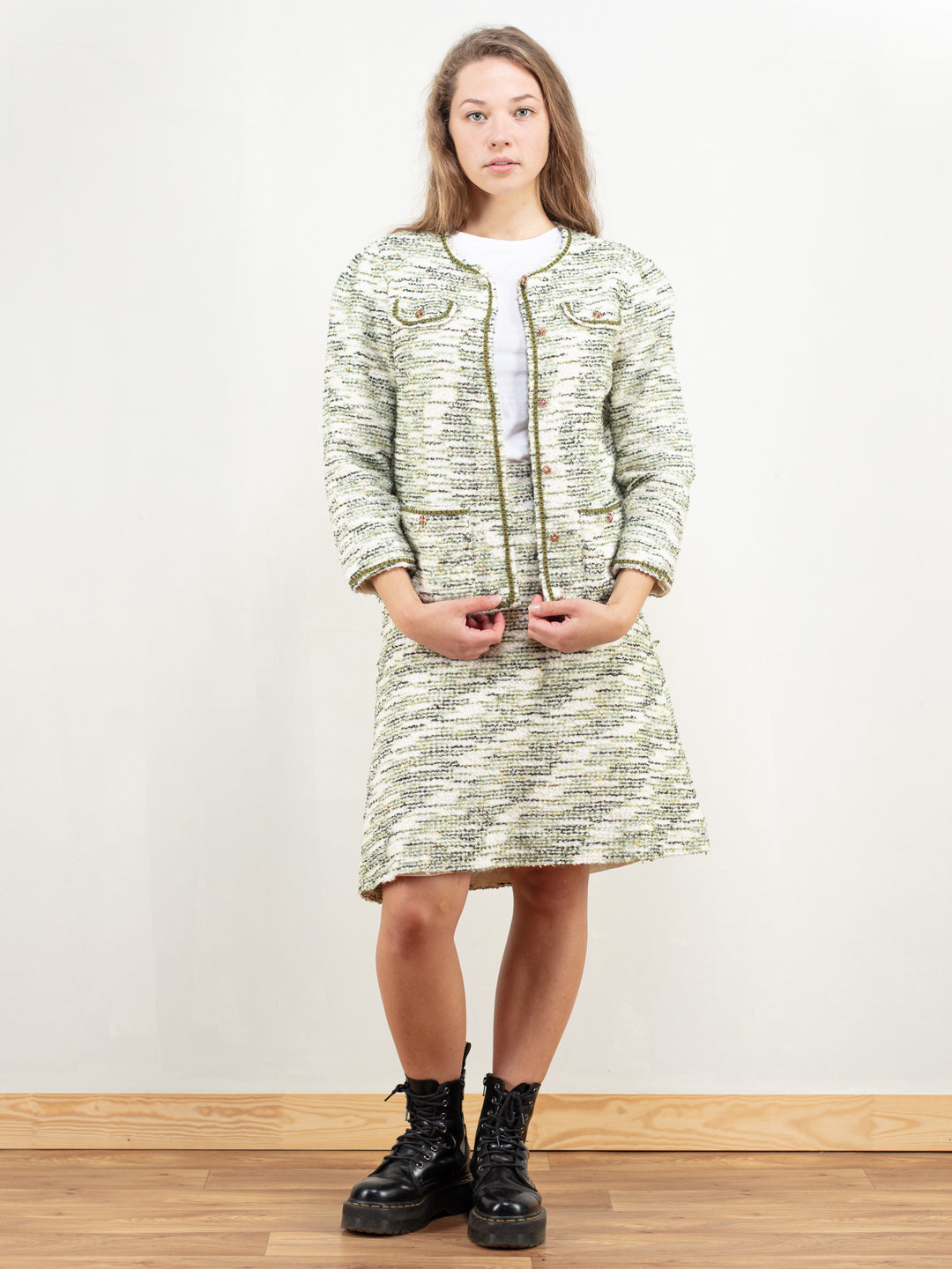 Vintage 80's Women Skirt Suit Set - NorthernGrip