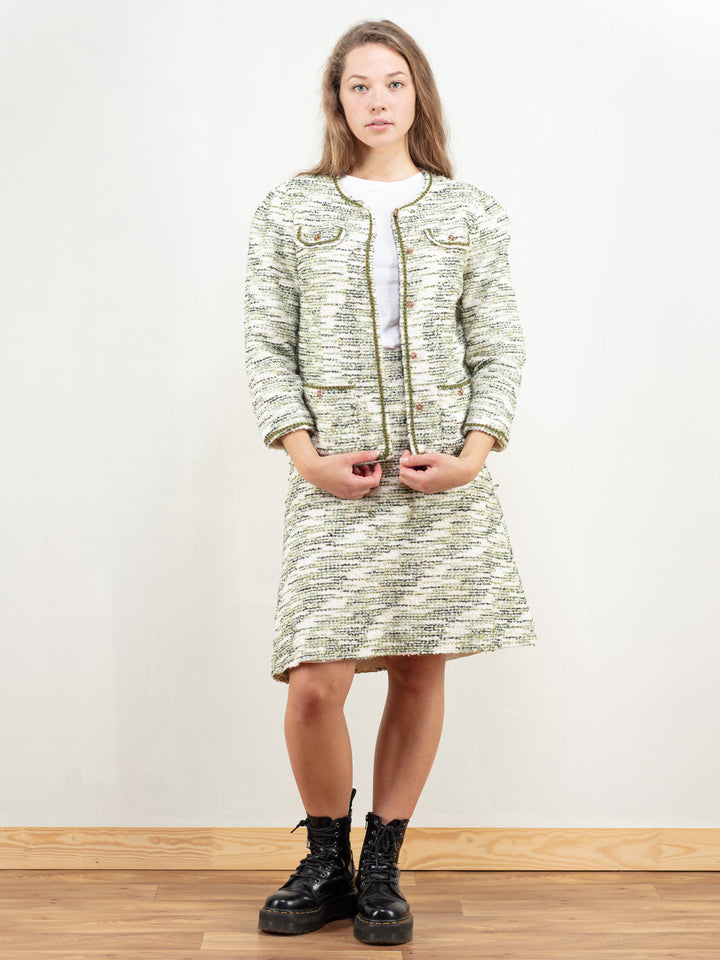 Vintage 80's Women Skirt Suit Set - NorthernGrip