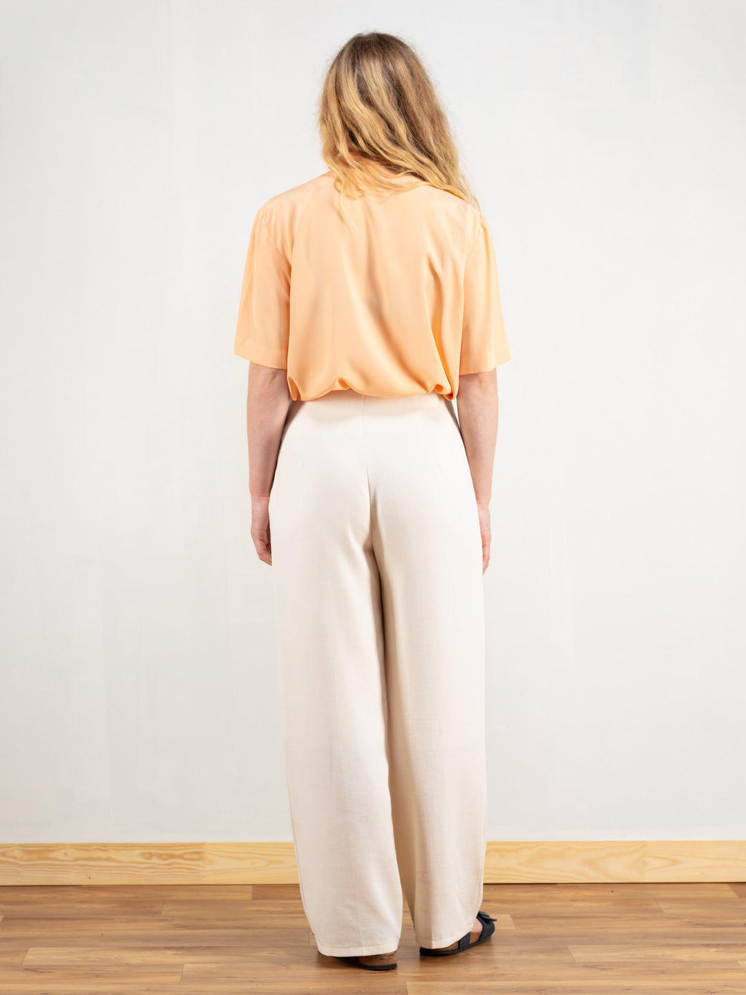 Vintage 90's Women Casual Orange Blouse - NorthernGrip