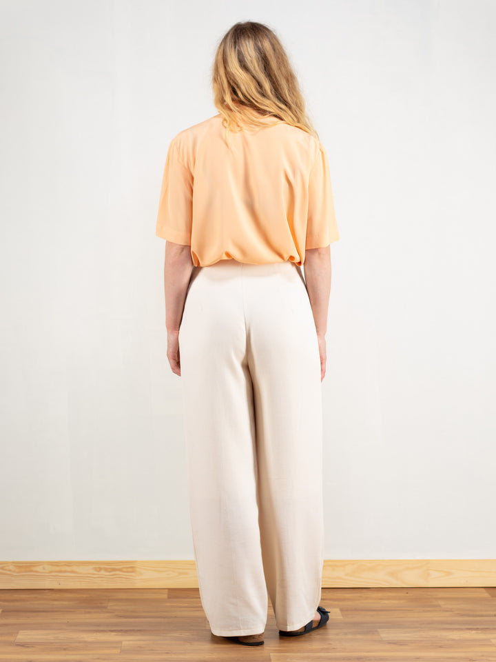 Vintage 90's Women Casual Orange Blouse - NorthernGrip