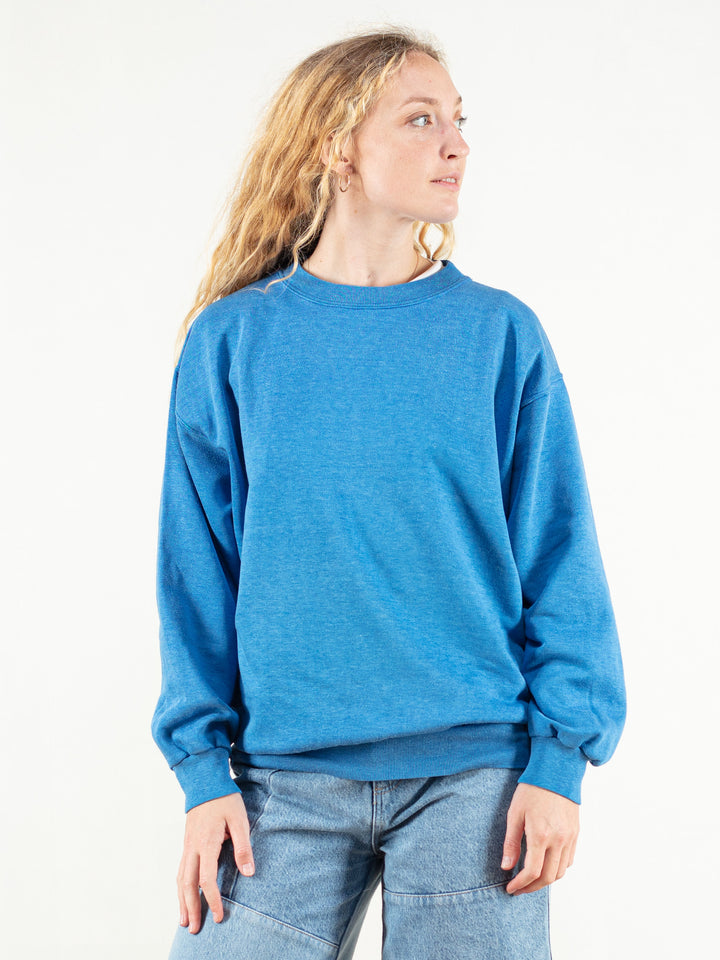 Women Vintage 90's Blue Boyfriend Sweatshirt - NorthernGrip