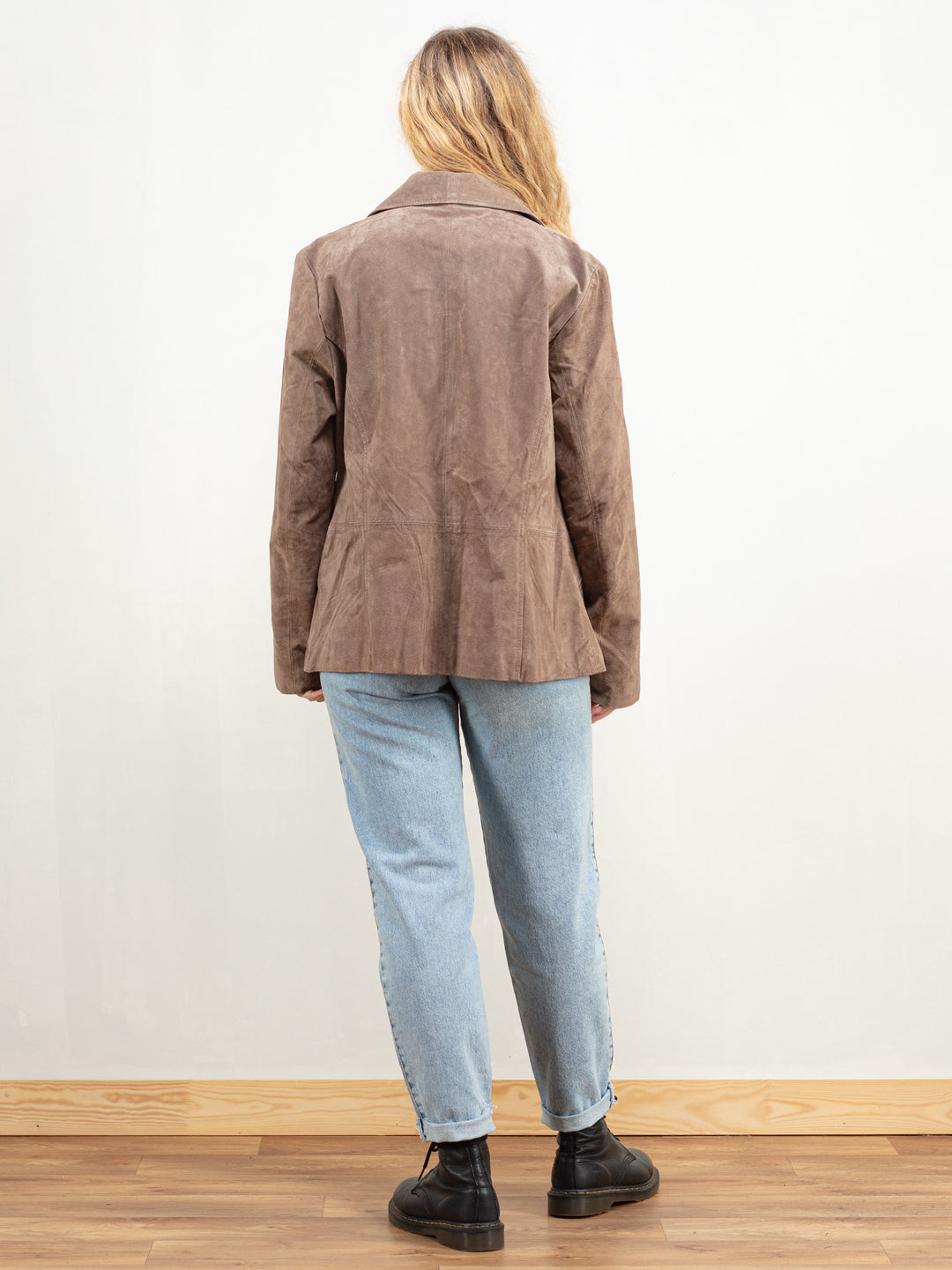 Vintage 80's Blazer Women Suede Jacket - NorthernGrip
