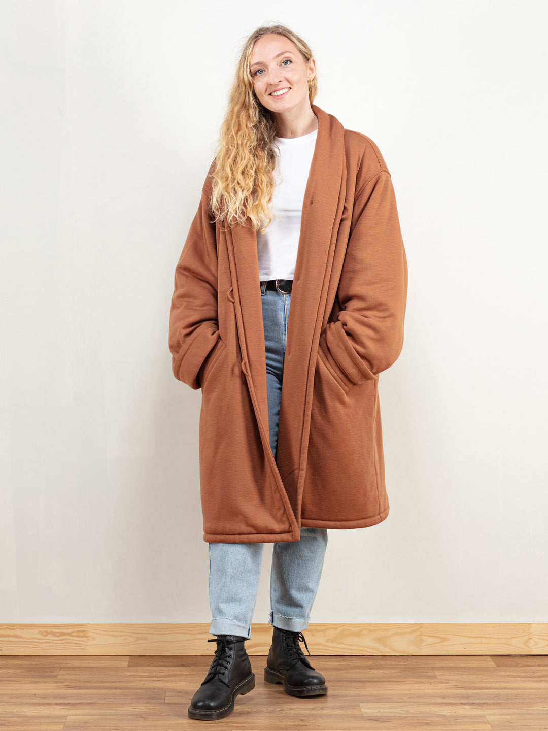 Vintage 80's Women Brown Designer Coat - NorthernGrip