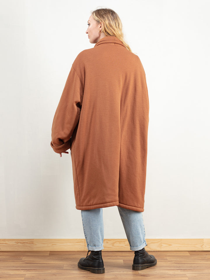 Vintage 80's Women Brown Designer Coat - NorthernGrip