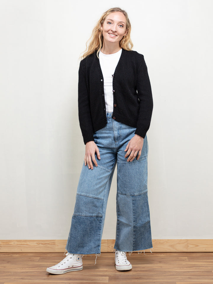 Vintage 90's Black Women Cardigan - NorthernGrip