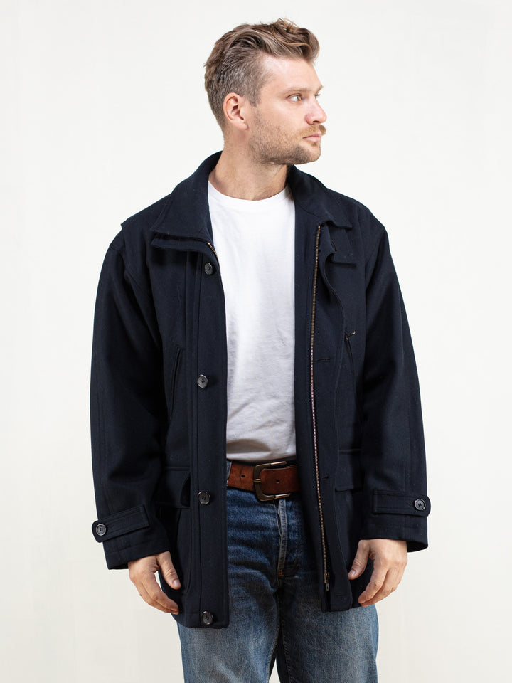 Vintage 90's Casual Blue Winter Jacket - NorthernGrip