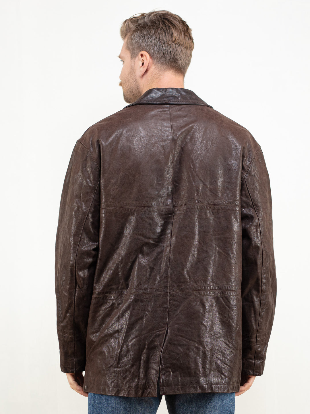 Vintage 90's Men Leather Jacket - NorthernGrip