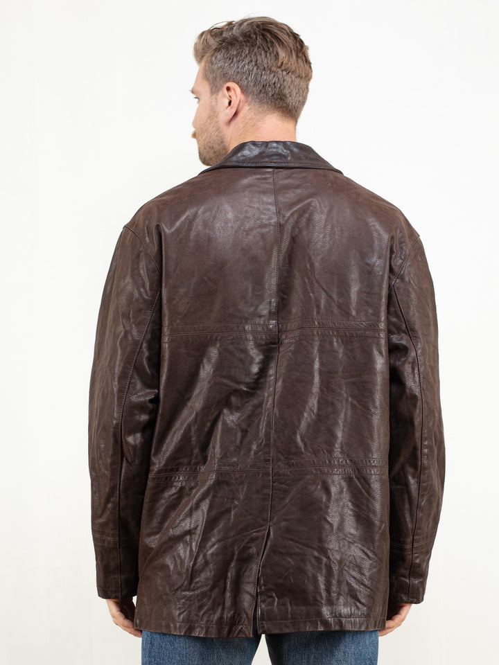 Vintage 90's Men Leather Jacket - NorthernGrip