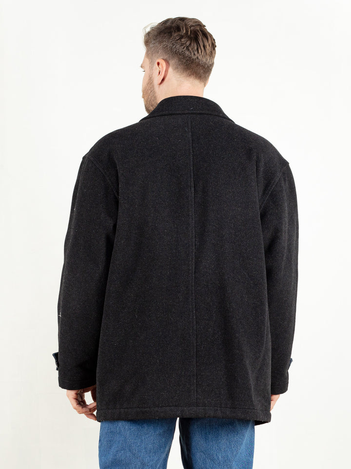 Vintage 90's Men Wool Parka Coat - NorthernGrip