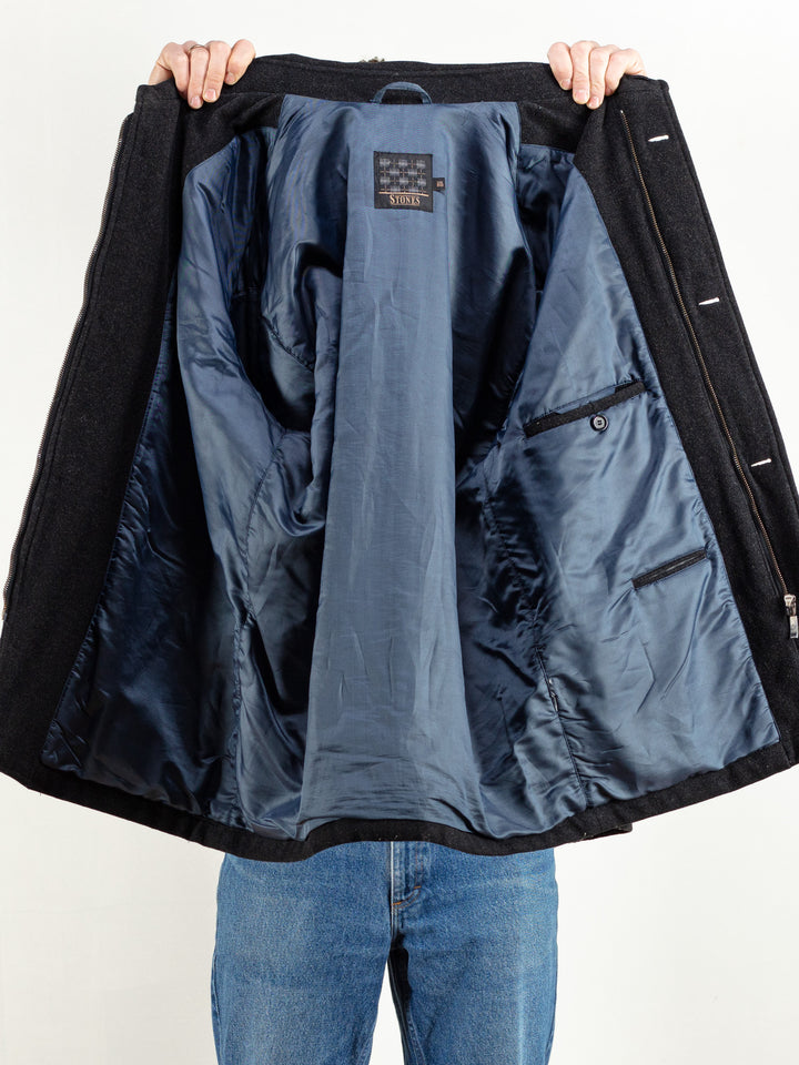 Vintage 90's Men Wool Parka Coat - NorthernGrip