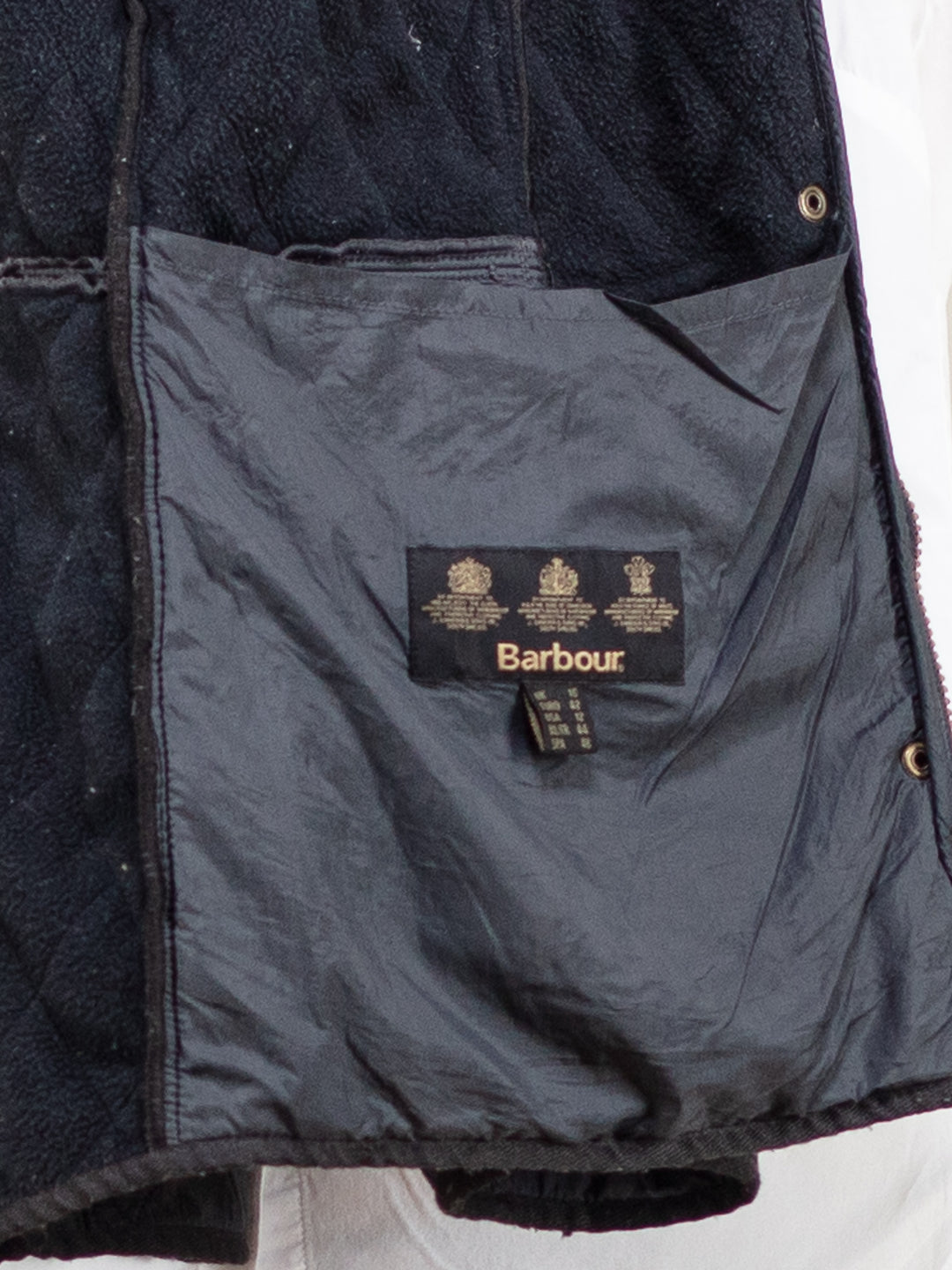 Vintage 00's Women BARBOUR Quilted Jacket in Dark Grey - NorthernGrip