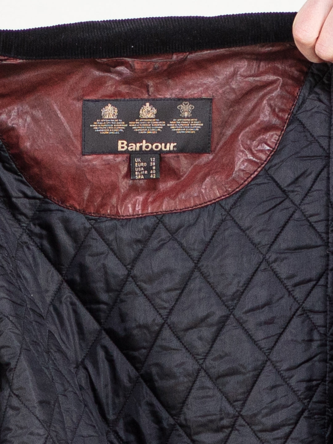 Vintage 00's Women BARBOUR Waxed Cotton Jacket in Red - NorthernGrip