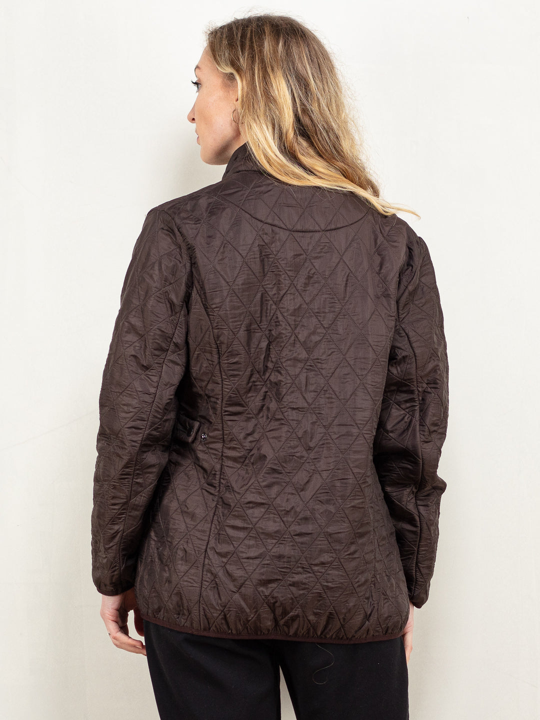 Vintage 00's Women BARBOUR Quilted Jacket in Brown - NorthernGrip