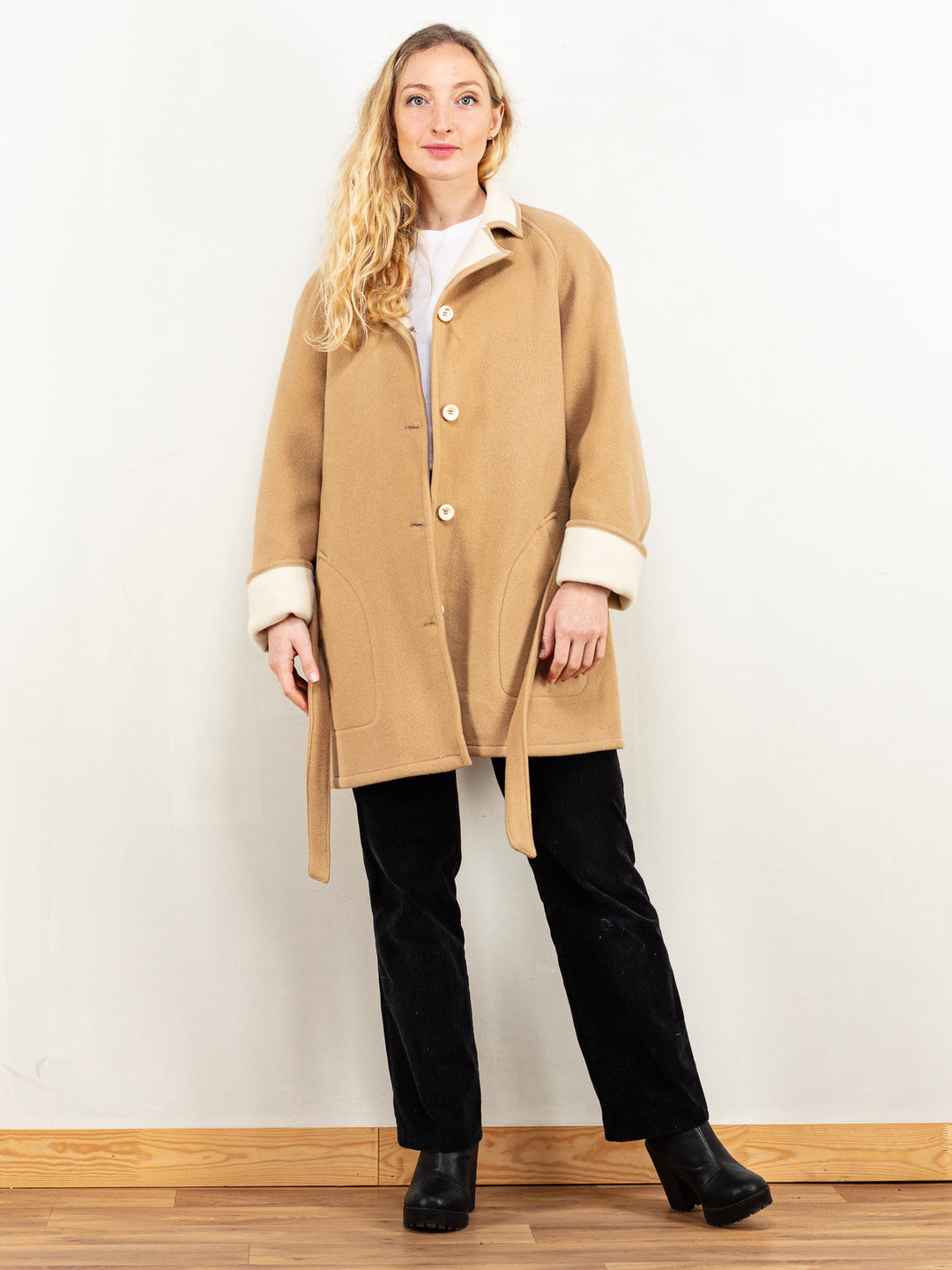 Vintage 70's Women Blanket Coat in Brown - NorthernGrip