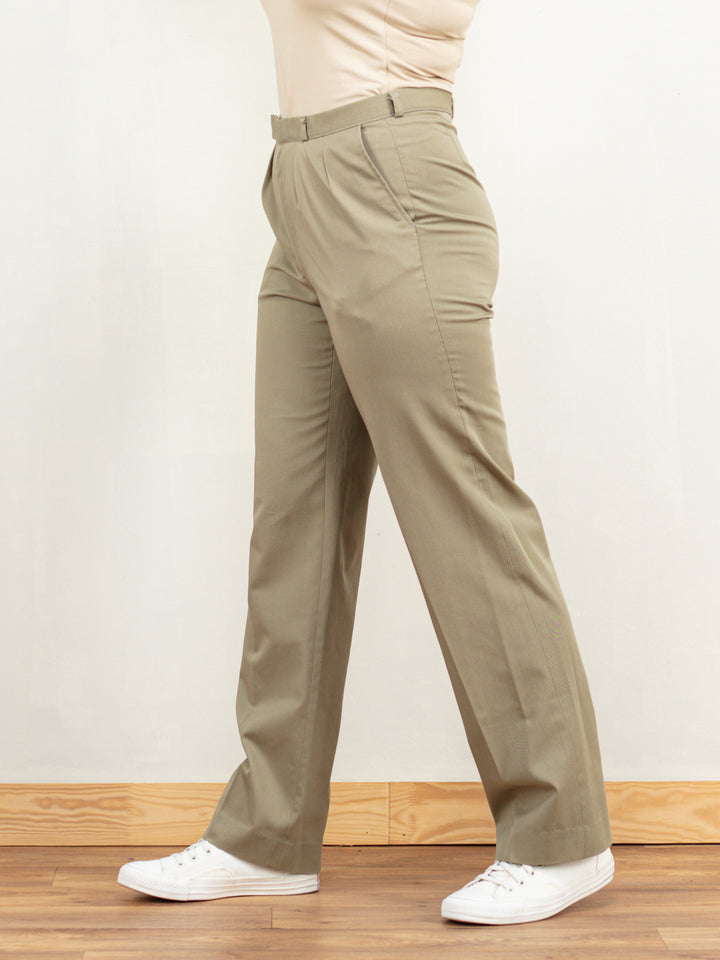 Vintage 80's Women Beige Pants - NorthernGrip