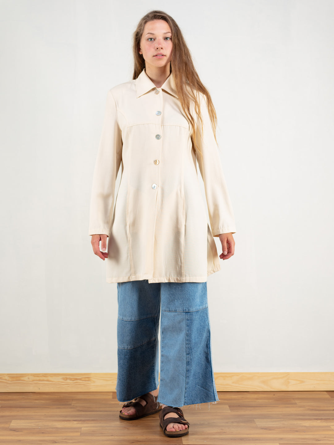 Vintage 80's Women Longline Blazer Jacket - NorthernGrip