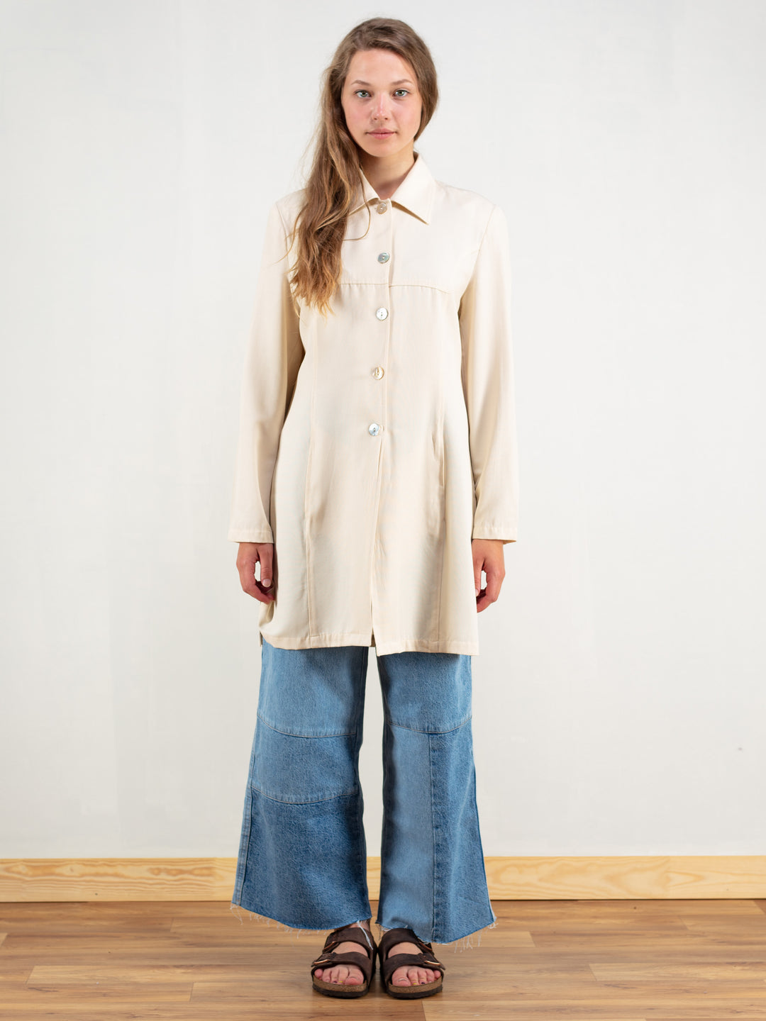 Vintage 80's Women Longline Blazer Jacket - NorthernGrip