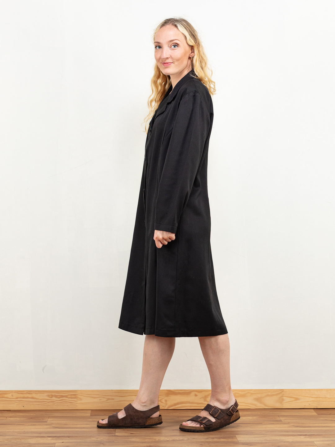 Vintage 70's Women Black Dress - NorthernGrip