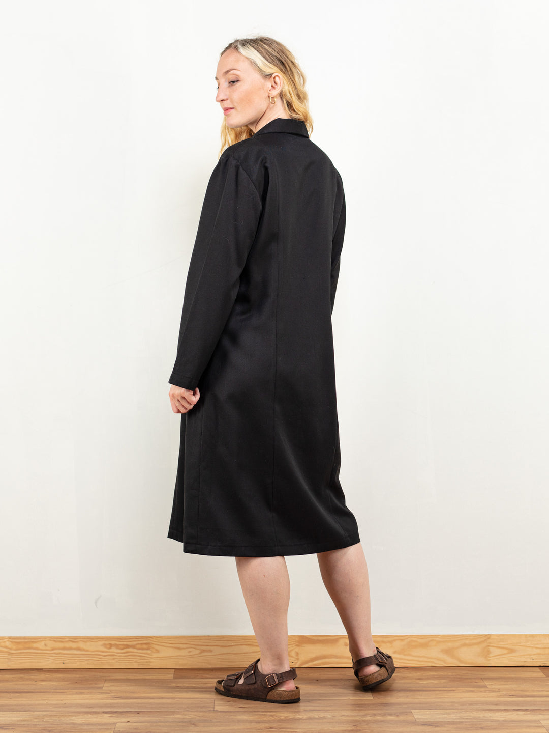 Vintage 70's Women Black Dress - NorthernGrip