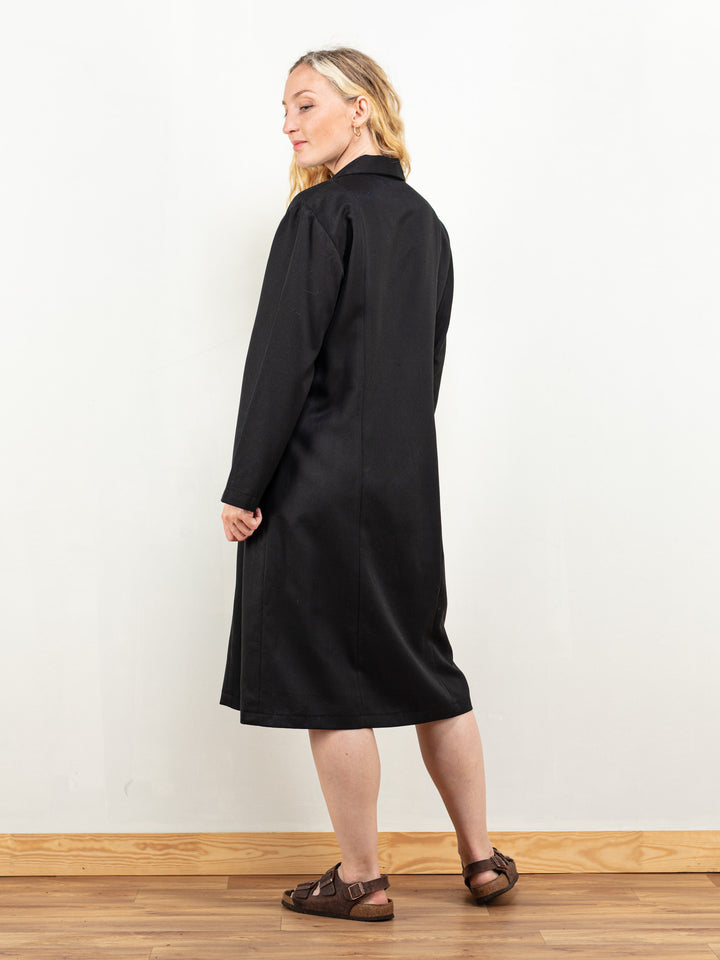 Vintage 70's Women Black Dress - NorthernGrip