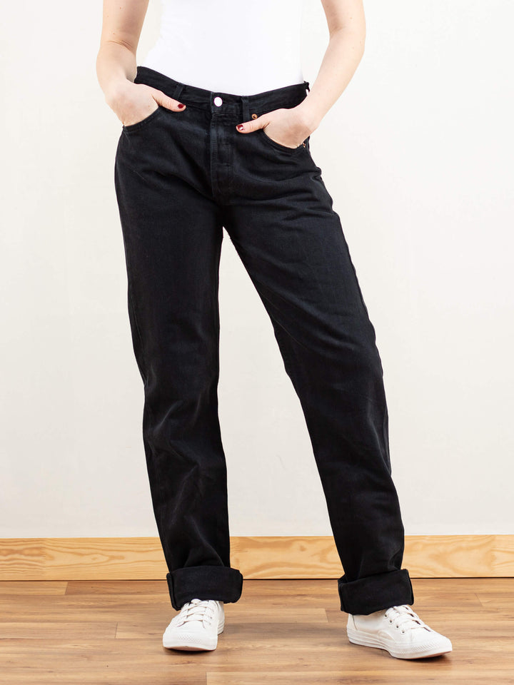 Vintage 90's Women LEVIS 501 Black Jeans - NorthernGrip