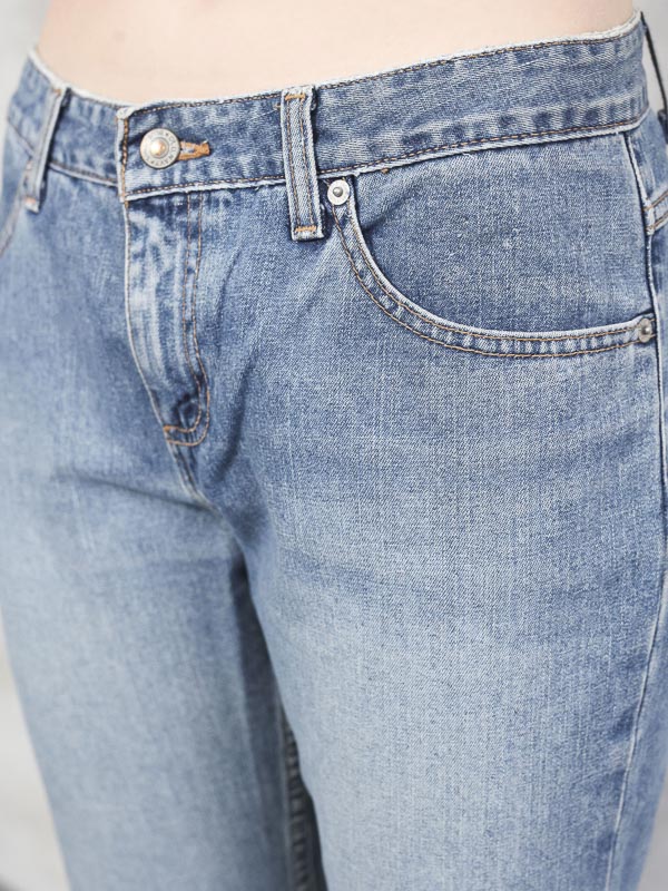 Vintage Y2K Women Denim Ankle Pants - NorthernGrip
