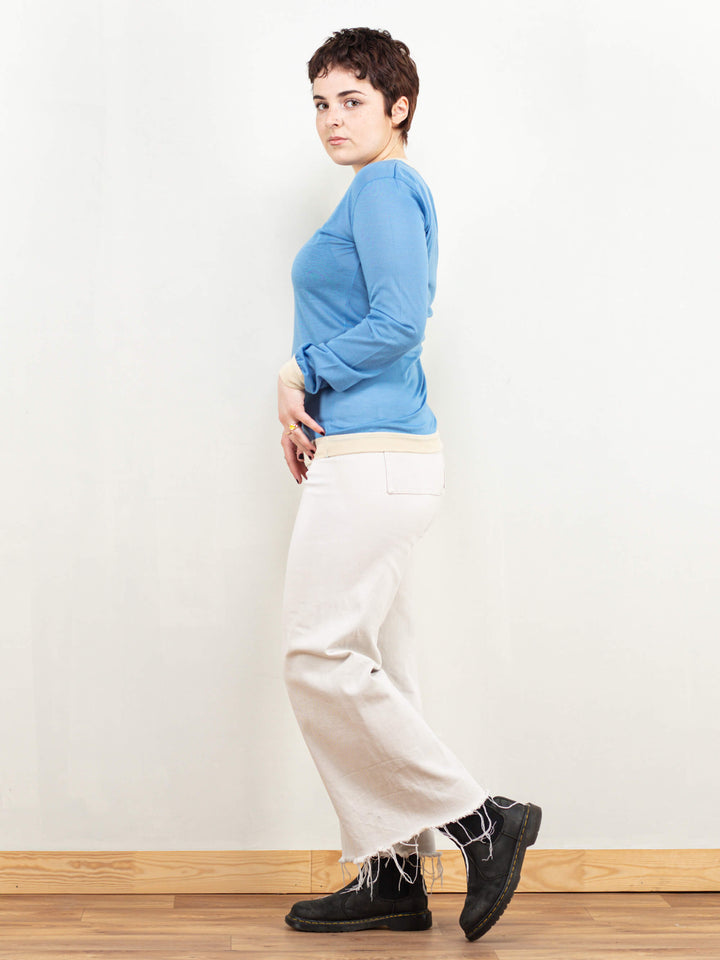 Vintage 70's Women Long Sleeve Top - NorthernGrip