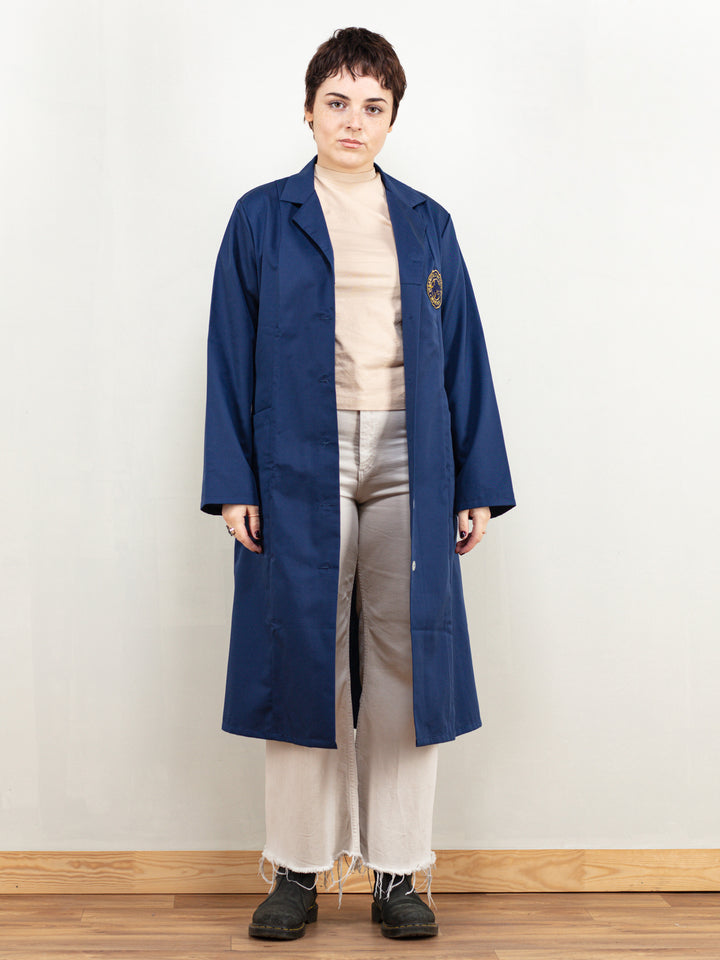 Vintage 90's Women Blue Work Coat - NorthernGrip