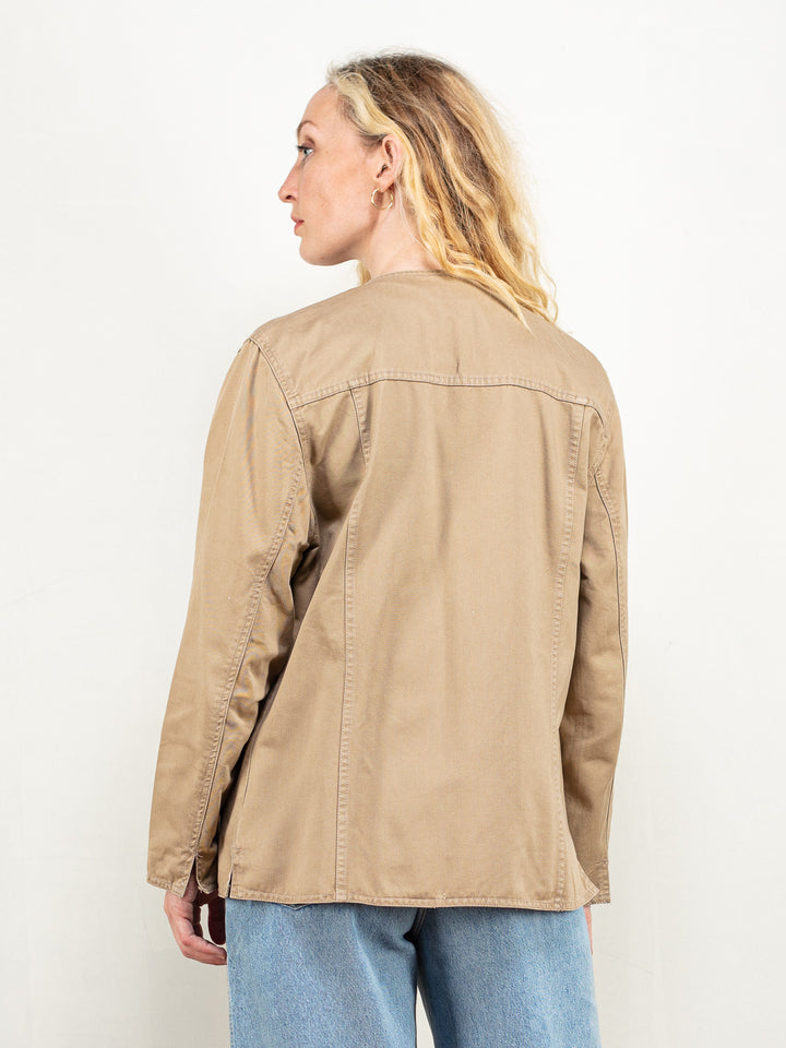 Vintage 90's Women Brown Light Jacket - NorthernGrip