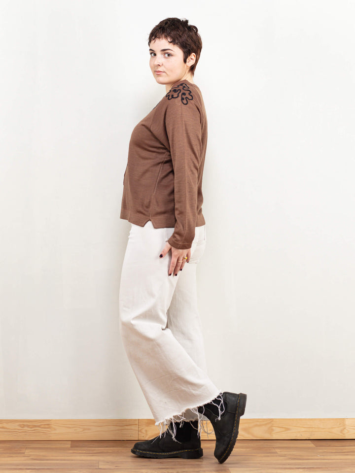 Vintage 70's Women Brown Sweater - NorthernGrip