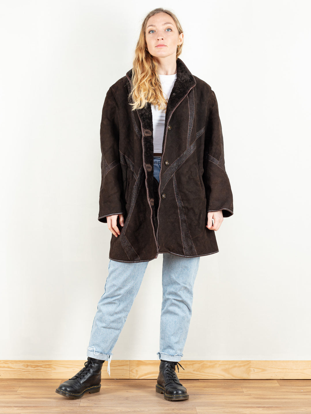 Vintage 80's Women Sheepskin Coat - NorthernGrip