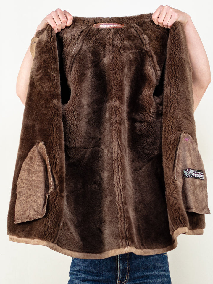 Vintage 70's Women Penny Lane Coat in Brown - NorthernGrip