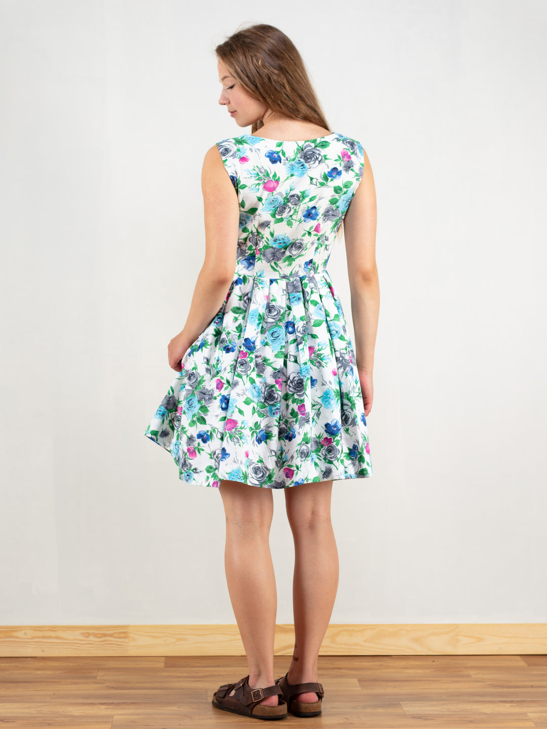Vintage 60's Women Mod Floral Dress - NorthernGrip