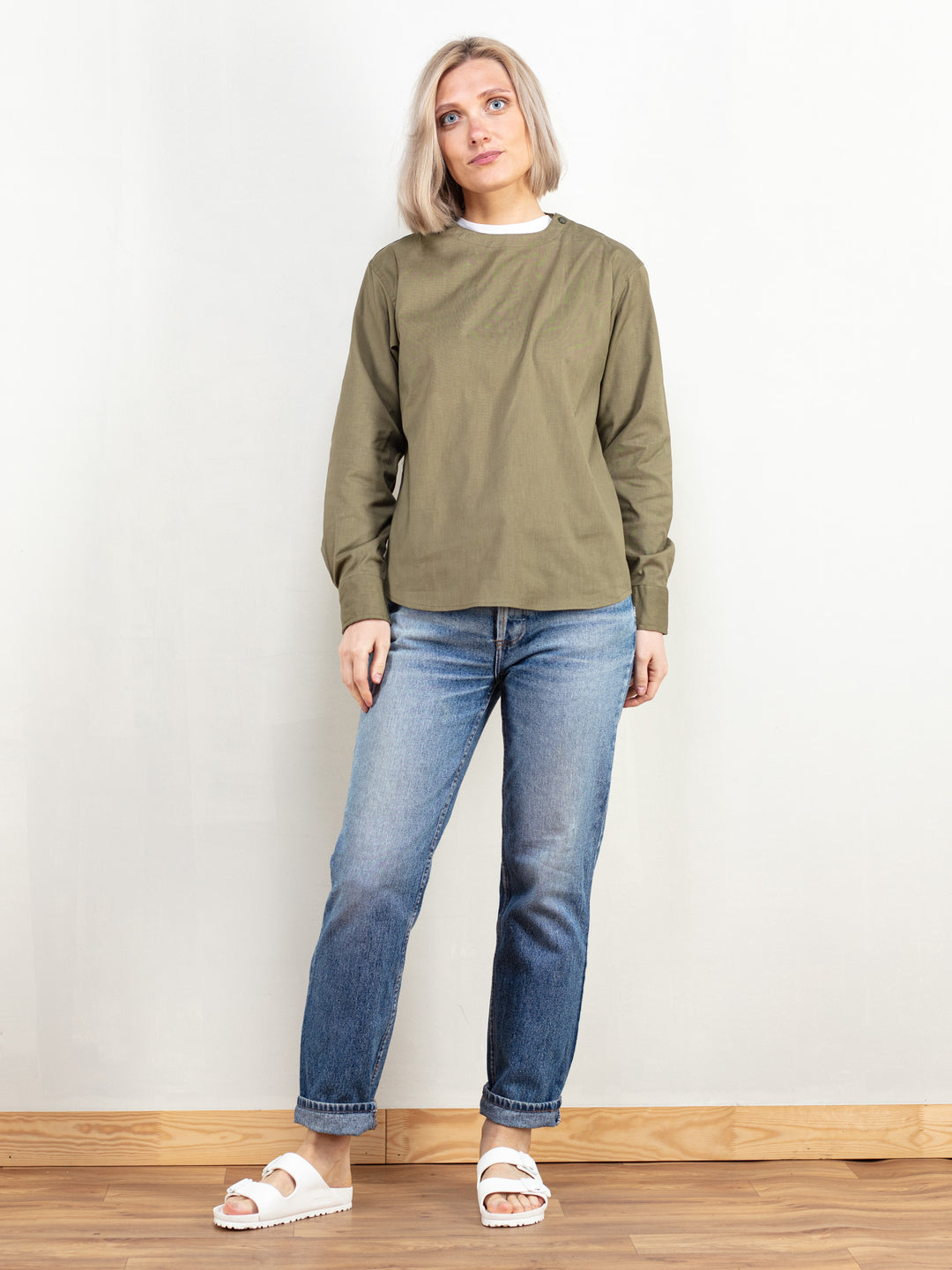 Vintage 80's Women Military Shirt - NorthernGrip