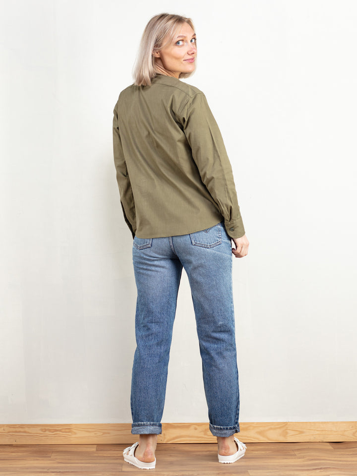 Vintage 80's Women Military Shirt - NorthernGrip