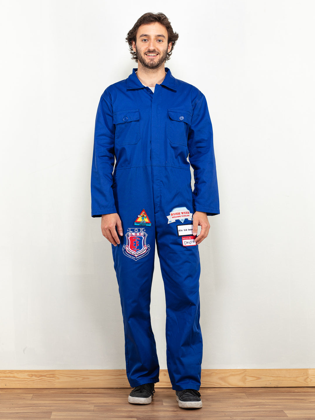Vintage Men 80's Blue Jumpsuit - NorthernGrip