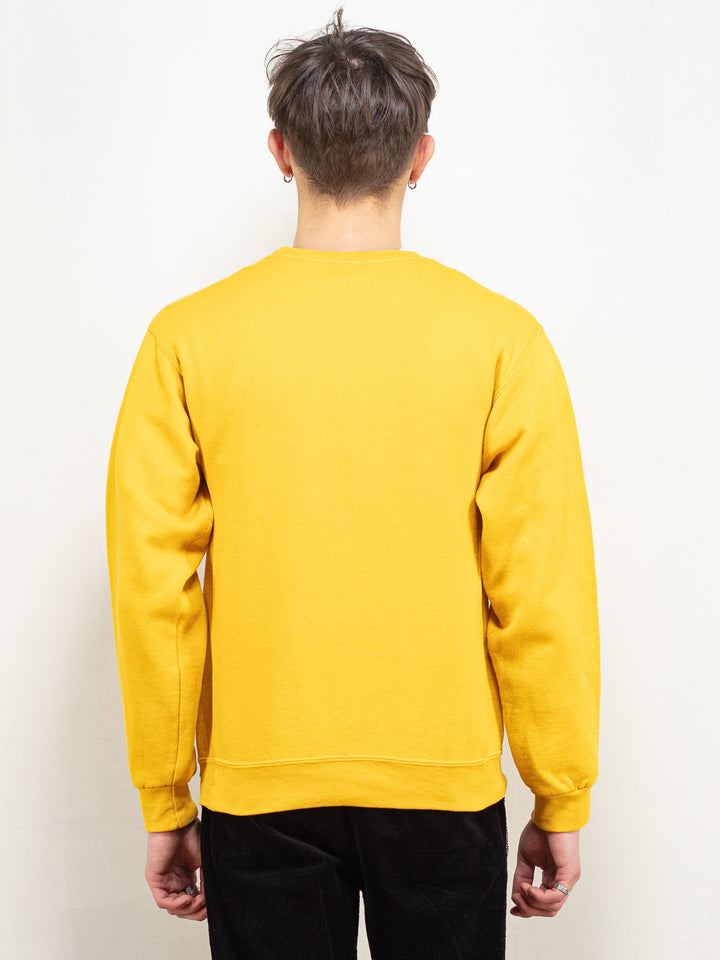Vintage 90's Augustana Vikings Sweatshirt in Yellow - NorthernGrip