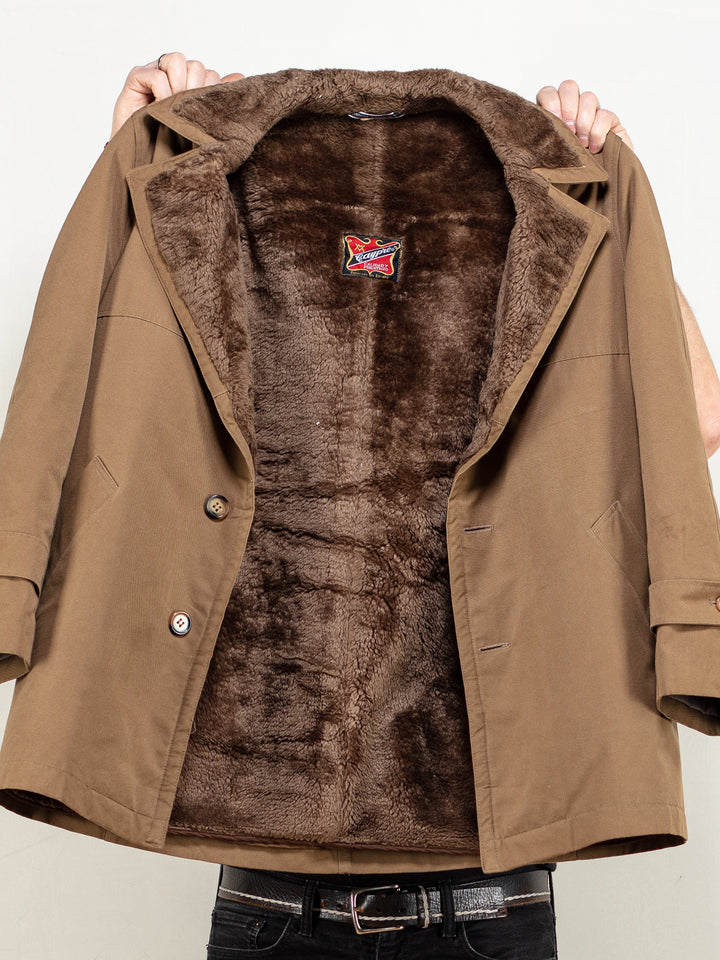 Vintage 70's Men Parka Jacket in Brown - NorthernGrip