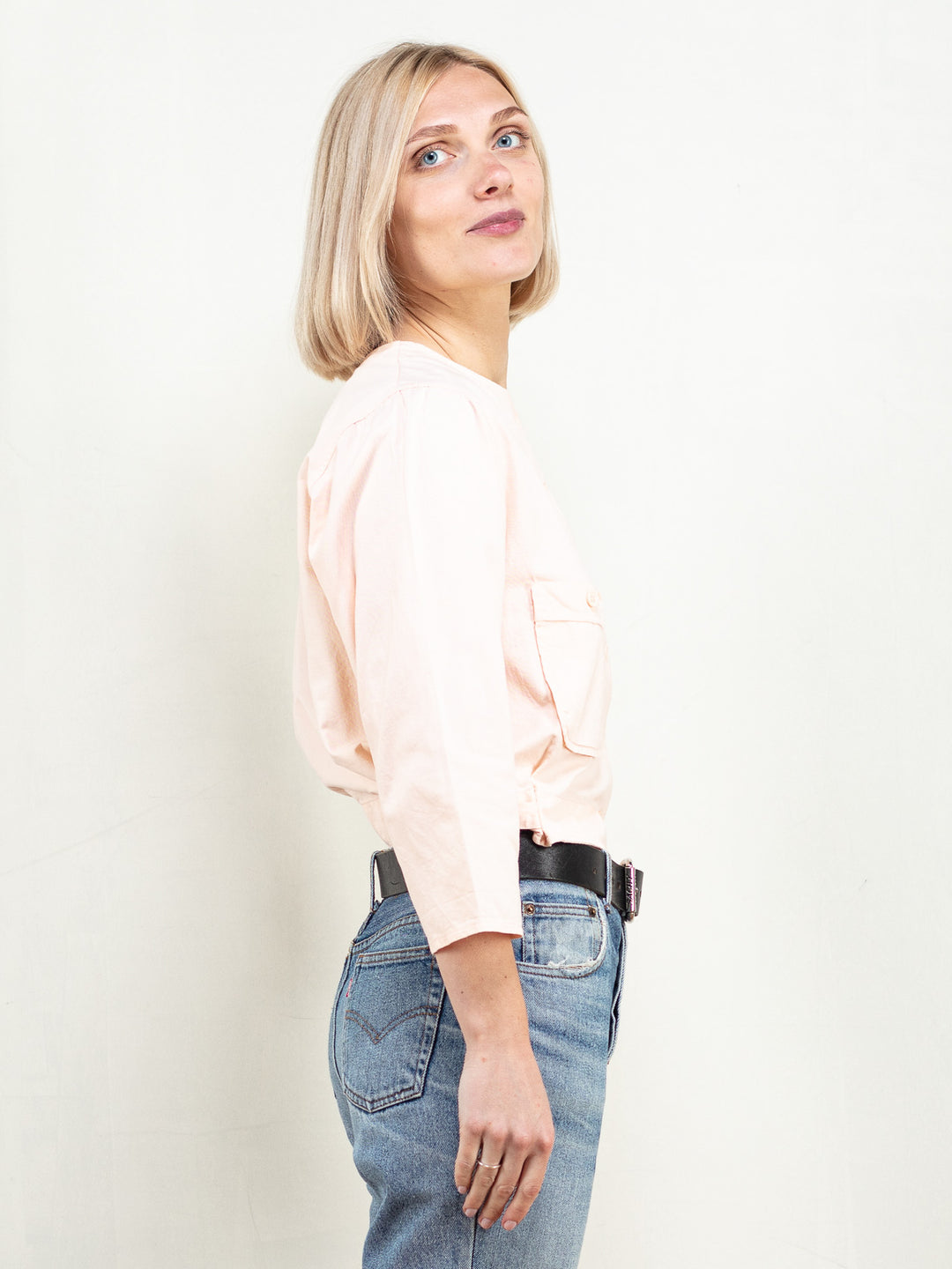 Vintage 80's Women Pink Light Jacket - NorthernGrip
