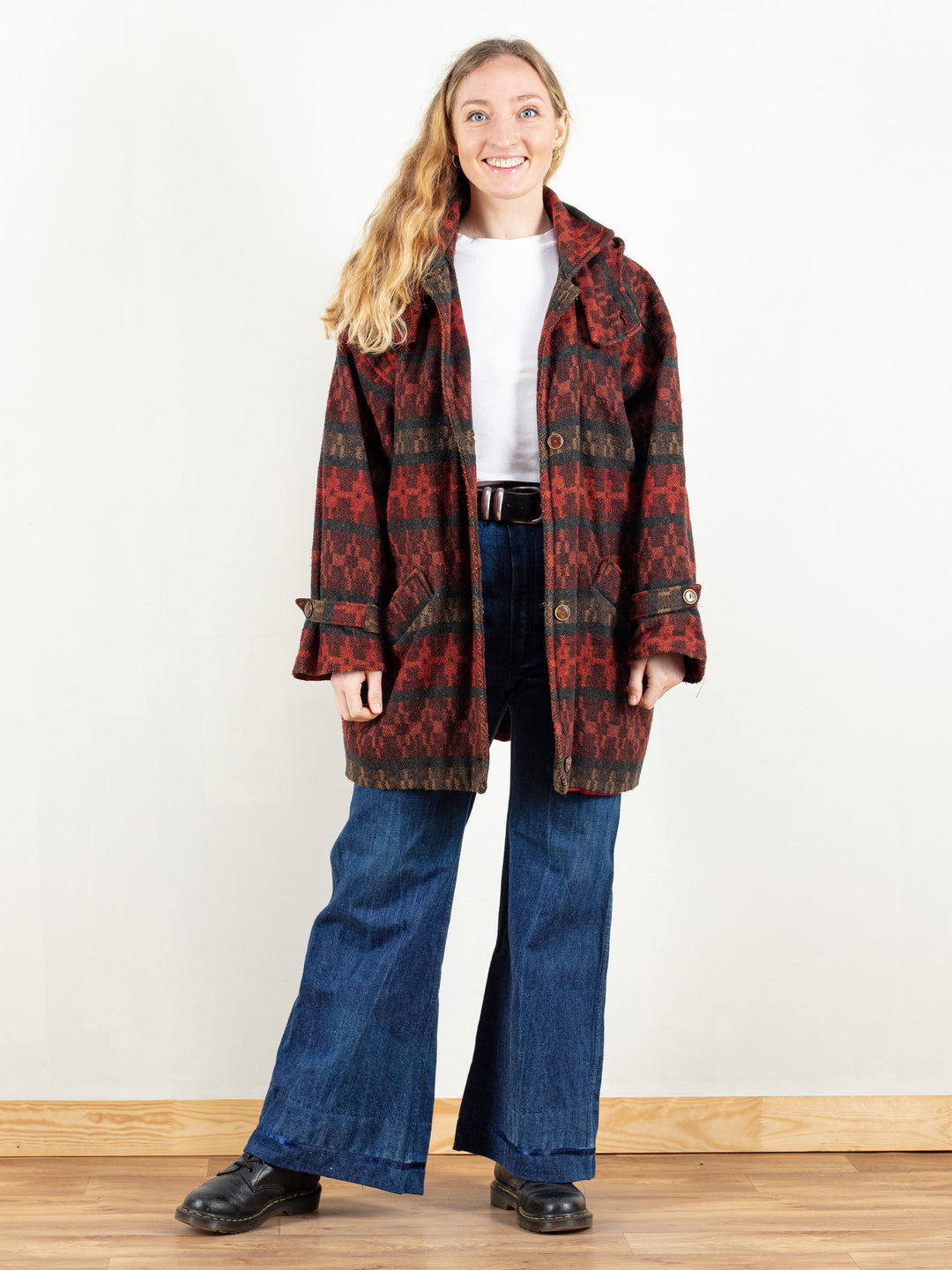 Vintage 80's Women Patterned Coat - NorthernGrip