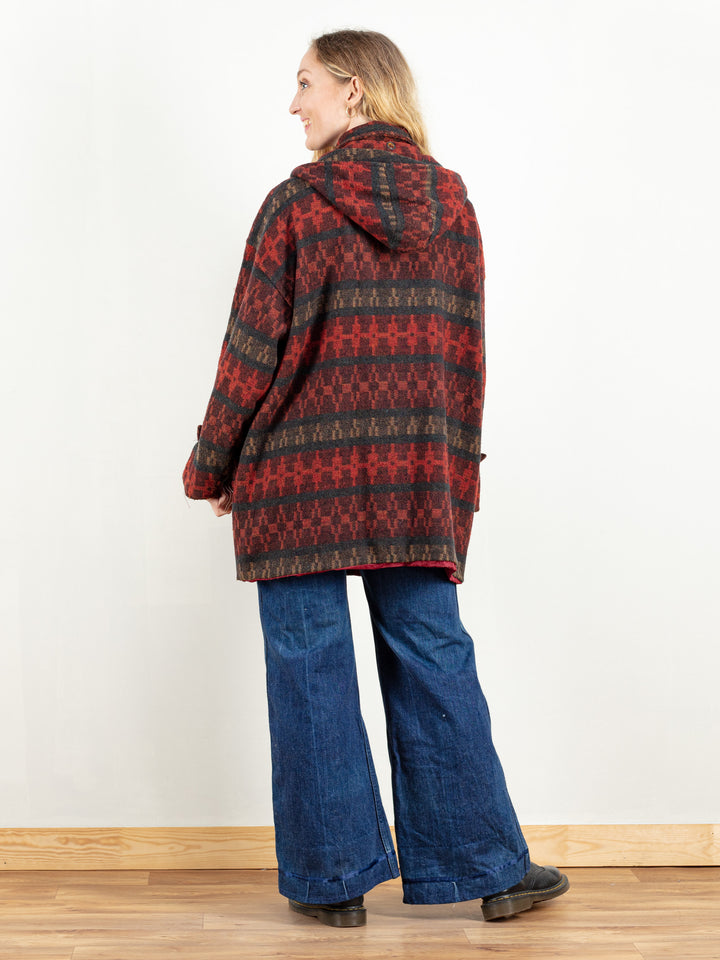 Vintage 80's Women Patterned Coat - NorthernGrip