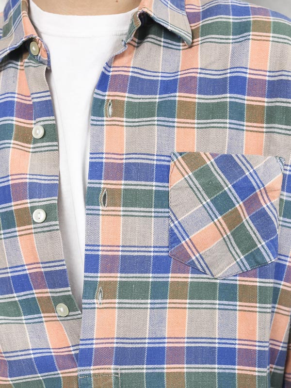 Vintage 90's Plaid Men Smock Shirt - NorthernGrip